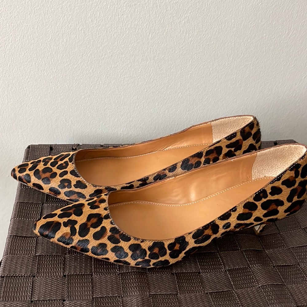 NWOT Jcrew animal print heels